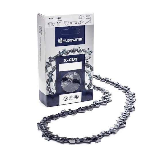 Husqvarna X-CUT S93G Chainsaw Chain with Pitch 3/8", Gauge .050"-1.3mm & Number of Guides 57E