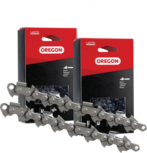 Oregon 25AP60E Chainsaw Chain with Pitch 1/4", Gauge .050"-1.3mm & Number of Guides 60E