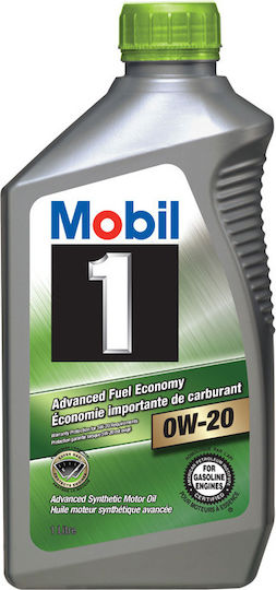 Mobil Advanced Fuel Economy Συνθετικό Λάδι Αυτοκινήτου 0W-20 1lt