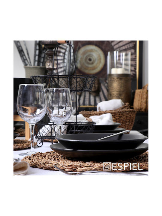 Espiel Round Wicker Placemat Brown 40cm