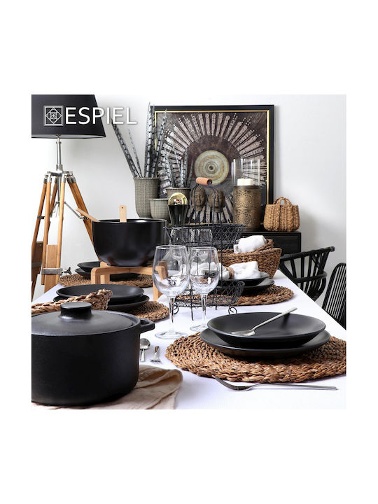 Espiel Round Wicker Placemat Brown 40cm