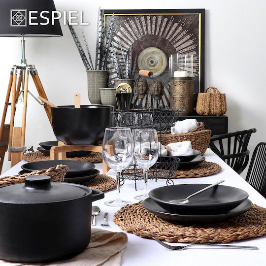 Espiel Placemats Rotund Din paie Maro 40cm 1buc