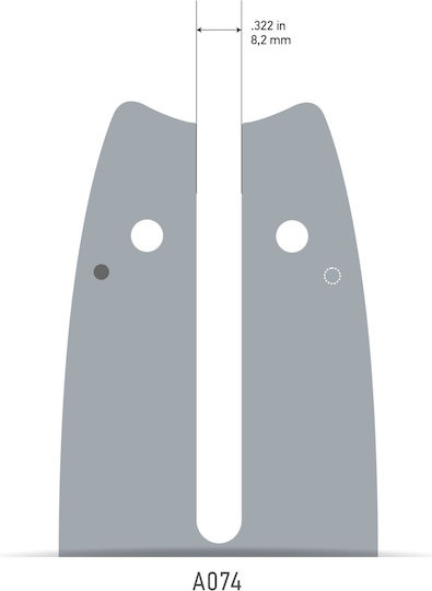 Oregon Single Rivet Λάμα Αλυσοπρίονου 30cm (12") για Αλυσίδα με Βήμα 3/8"LP, Πάχος Οδηγών .043"-1.1mm & Αριθμό Οδηγών 44Ε