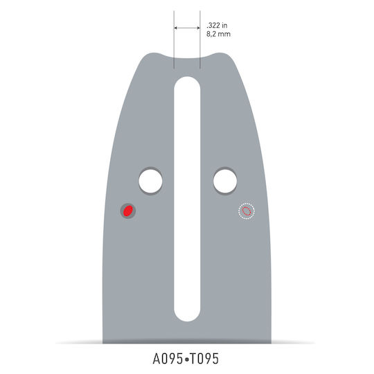 Oregon AdvanceCut Lame pentru drujbe 40cm (16") pentru lanț cu Pas 3/8"LP, Grosimea dintelui .050"-1.3mm & Numărul de dini 56E