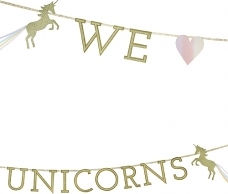 Unicorn Garland, We Heart Unicorns, 3m. 1pcs.