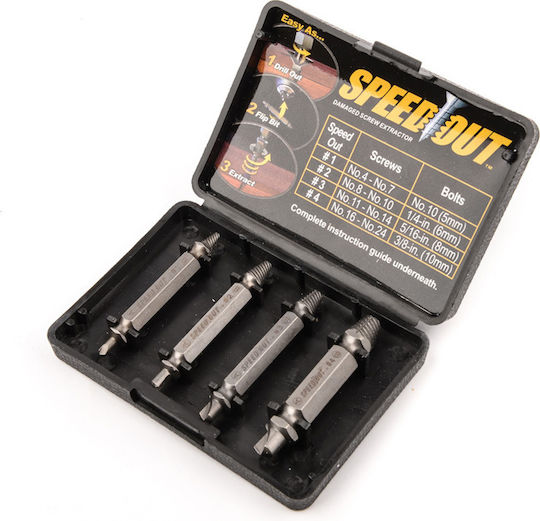 Speed Out Puller Set for Screws 4pcs