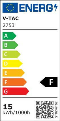 V-TAC Bec Smart VT-5117 LED 15W pentru Dulie E27 și Formă A65 RGBW 1300lm Reglabil în intensitate