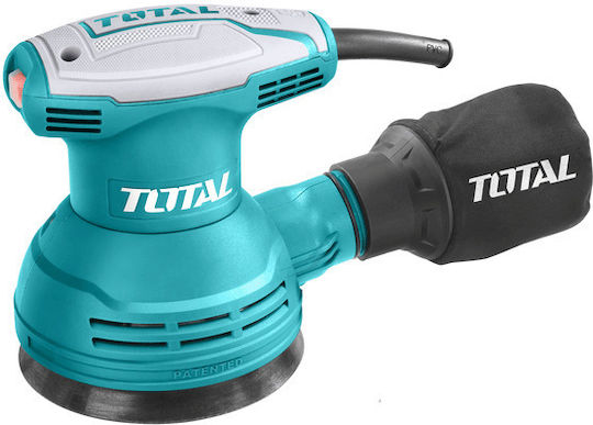 Total Έκκεντρο Τριβείο Χούφτας 125mm Ρεύματος 320W με Σύστημα Αναρρόφησης