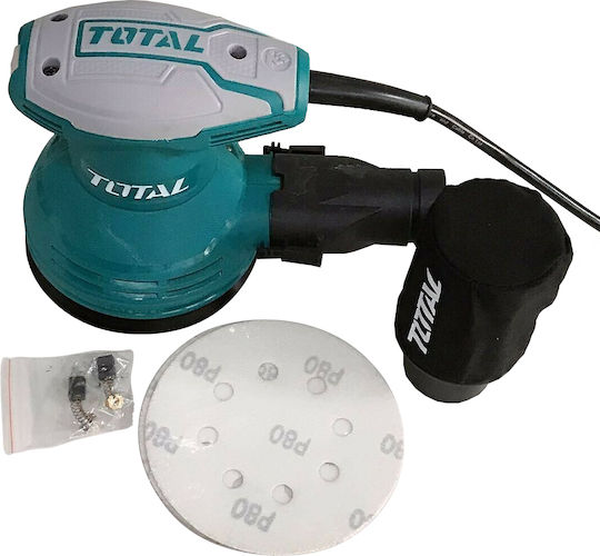 Total Έκκεντρο Τριβείο Χούφτας 125mm Ρεύματος 320W με Σύστημα Αναρρόφησης