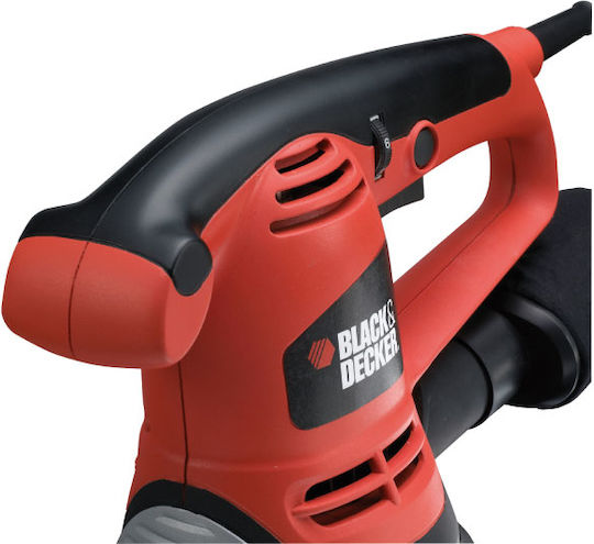 Black & Decker KA191EK Exzenterschleifer 125mm Elektrisch mit Geschwindigkeitsregelung und mit Absaugsystem