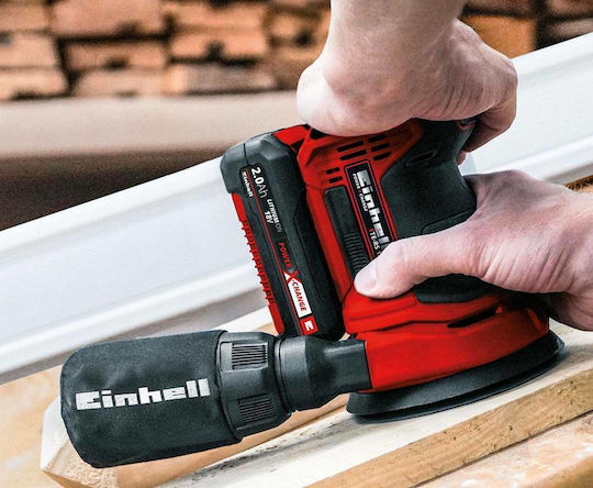 Einhell TE-RS 18 Li Solo Έκκεντρο Τριβείο 125mm Μπαταρίας 18V Solo με Ρύθμιση Ταχύτητας και με Σύστημα Αναρρόφησης