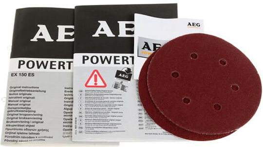 AEG Tools EX 150 ES Έκκεντρο Τριβείο Χούφτας 150mm Ρεύματος 440W με Ρύθμιση Ταχύτητας και με Σύστημα Αναρρόφησης