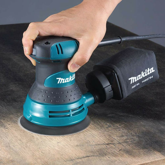 Makita Electric Eccentric Sander 123mm Electric 300W with Suction System