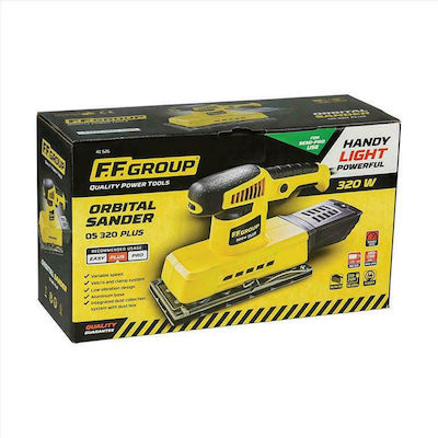 F.F. Group OS 320 Plus Electric Pulse Sander 320W with Speed Control and with Suction System 41526