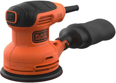 Black & Decker Excentric Triveio 125mm Electric 230W cu sistem de aspirare