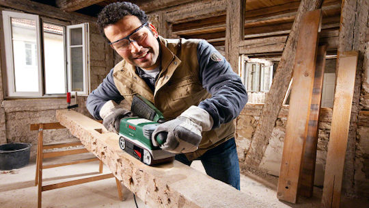 Bosch PBS 75 AE Electric Sander Belt 710W with Suction System 06032A1100