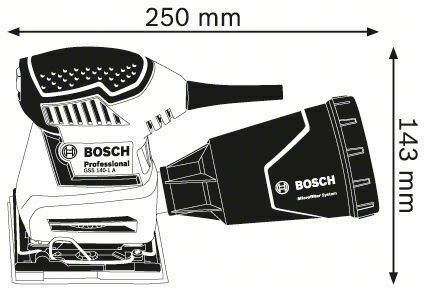Bosch GSS 140-1 A Professional Polizor orbital cu sistem de aspirare