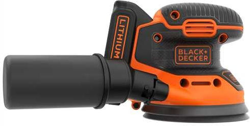Black & Decker BDCROS18 Έκκεντρο Τριβείο 125mm Μπαταρίας 18V 1x1.5Ah με Σύστημα Αναρρόφησης
