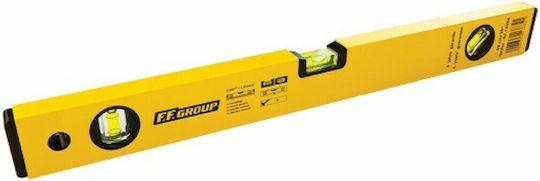 F.F. Group 13883 Spirit Level Aluminum 40cm with 3 Eyes