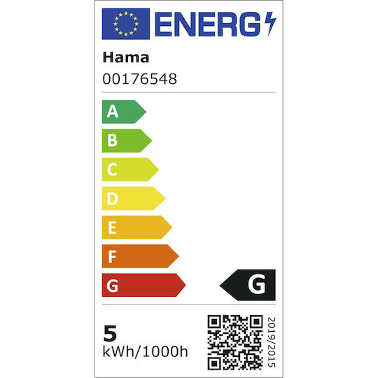 HAMA Smart LED Bulb 4.5W for Socket GU10 RGB 300lm Dimmable