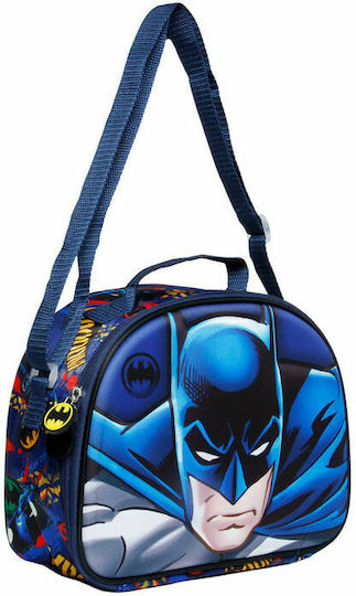 Karactermania Batman Rage 3D Schulische Hand-Lunch-Tasche 4Es Blau Batman 20.5 x 10 x 26cm