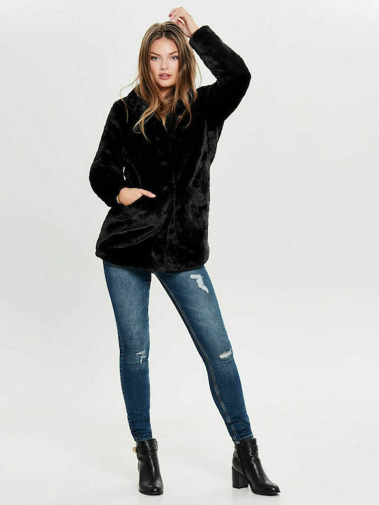 Women's Short Fur Black