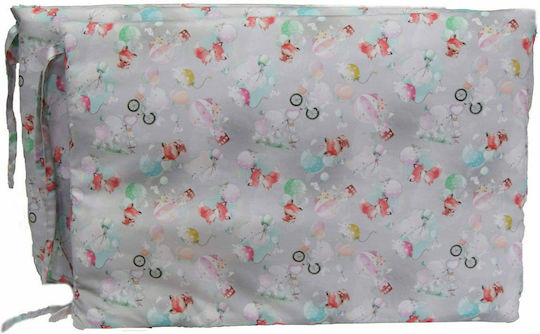 Decocraft Animal Fox Crib Bumpers Classic Inside Gray 40x220cm Decocraft Animal Fox Crib Bumpers Classic Inside Gray 40x220cm