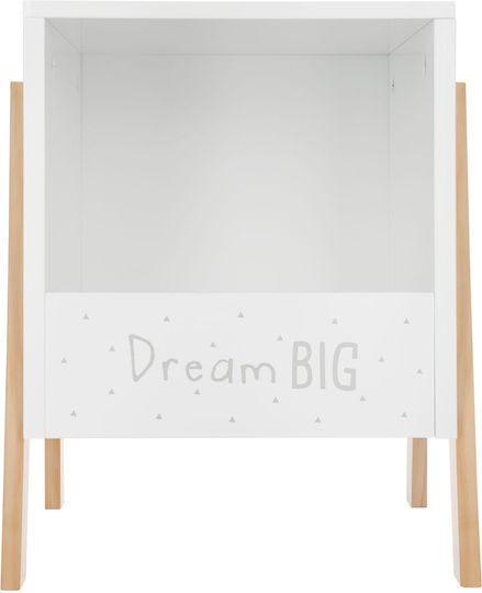 Kids Floor Shelving Unit White 33x30x40cm