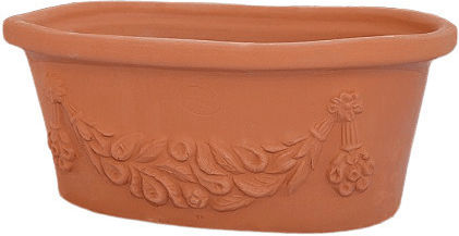 Ceramart Attika Roma Obal Ζαρντινιέρα Πήλινη Πορτοκαλί Ceramart Attika Roma Obal Ζαρντινιέρα Πήλινη Πορτοκαλί