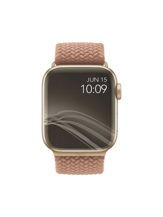 Uniq Aspen Braided Armband Stoff Rosa (Apple Watch 44/45/46mm/Ultra 49mm) UNIQ-44MM-ASPPNK