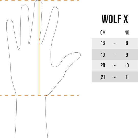 Fearless Goalkeepers Wolf X Torwarthandschuhe Erwachsene & Kinder Blau