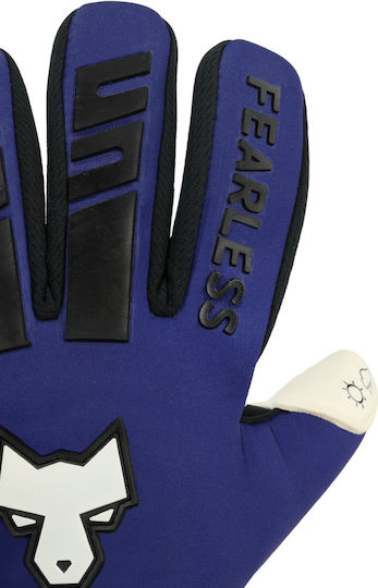 Fearless Goalkeepers Wolf X Torwarthandschuhe Erwachsene & Kinder Blau