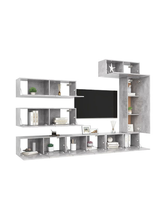 Unitate TV pentru sufragerie Gri L300xA30xÎ30buc