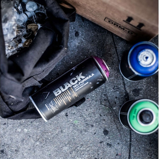 Montana Cans Σπρέι Βαφής BLK με Ματ Εφέ Syrian 400ml