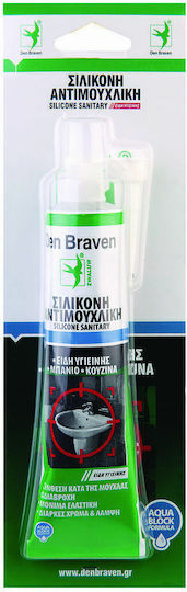 Bostik Den Braven Sanitary Diy Силиконово уплътнение Антимухълна Прозрачен 80мл 1бр