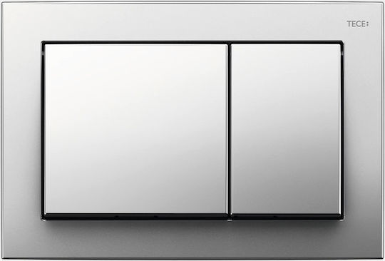 Tece Base Flush Plate Dual Flush Chrome Bright Concealed Cistern