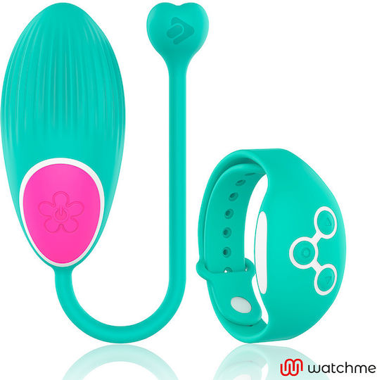 WatchMe Δονητής για Ζευγάρια με Remote Control Egg Wireless Technology Aquamarine