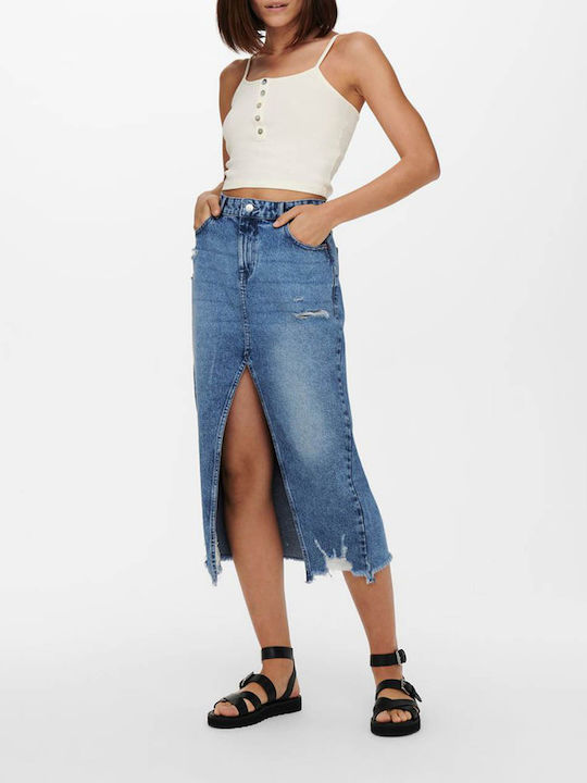 Life Γυναικείο Καλοκαιρινό Crop Top Βαμβακερό με Τιράντες Λευκό