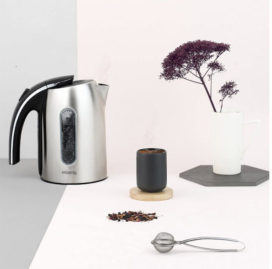 HKoenig Kettle 1.7lt 2200W Silver