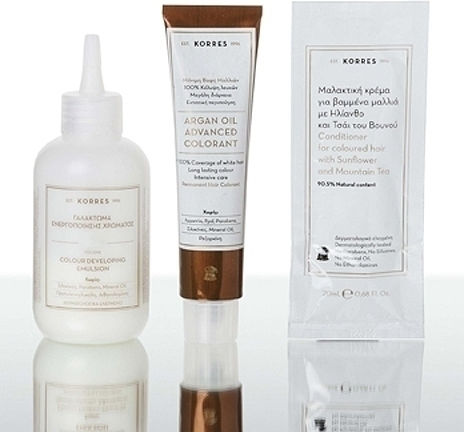 Korres Argan Oil Advanced Colorant Βαφή Μαλλιών Χωρίς Αμμωνία 7.1 Ξανθό Σαντρέ 50ml