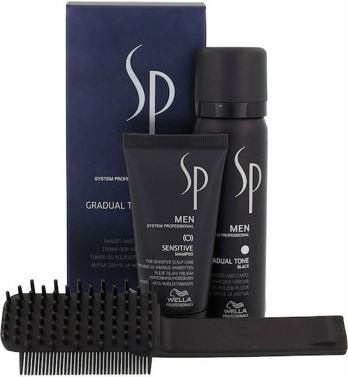 Wella SP Men Gradual Tone Βαφή Μαλλιών Μαυρο 60ml