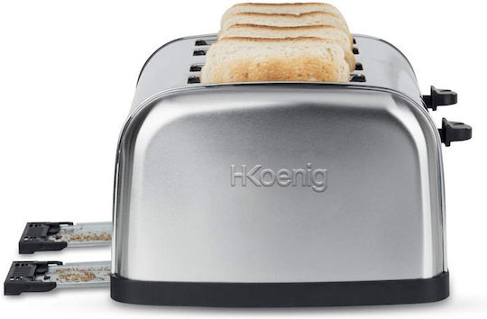 HKoenig Φρυγανιέρα 4 Θέσεων 1500W Inox