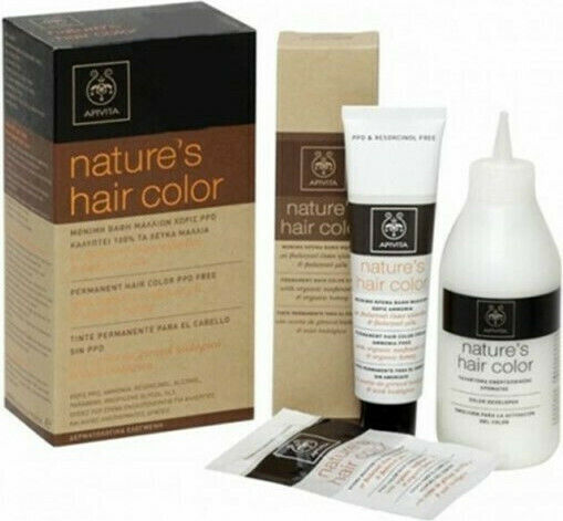 Apivita Nature's Hair Color Βαφή Μαλλιών Χωρίς Αμμωνία 8.17 Ξανθό Ανοιχτό Σαντρέ Μπέζ 50ml