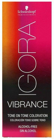 Schwarzkopf Igora Vibrance Προσωρινή Βαφή Μαλλιών Χωρίς Αμμωνία 7-77 Ξανθό Μεσαίο Έντονο Χάλκινο 60ml