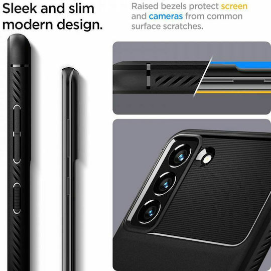 Spigen Rugged Armor Back Cover Σιλικόνης 2mm Matte Black (Galaxy S21 FE 5G)