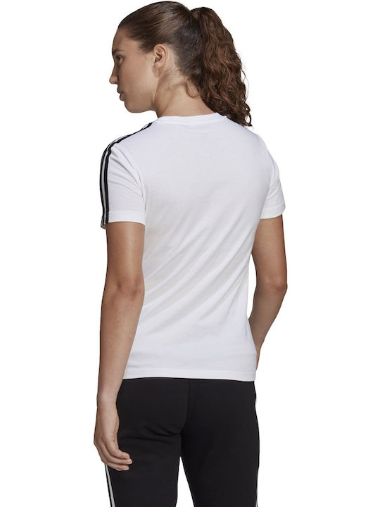 Adidas Essentials Γυναικείο Αθλητικό T-shirt Core White