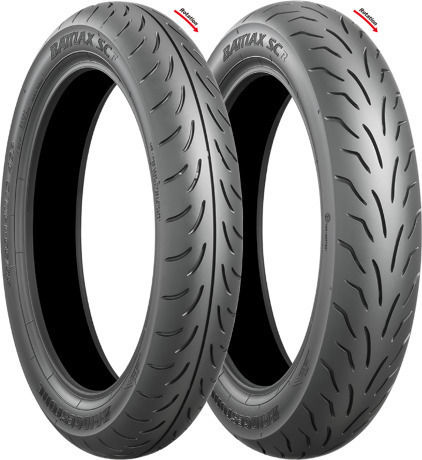 Bridgestone Battlax SC Scooter Back Tyre 140/70-12 65 L Tubeless