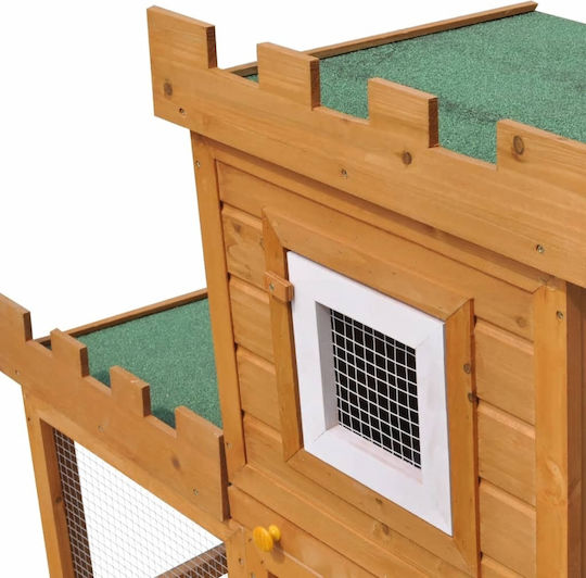 vidaXL 170173 Wooden Cage for Rabbits 142x50x101cm