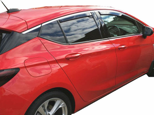 Heko Satz Windabweiser Vordere Dark Fime für Opel Astra K 5D 2015 2Stück