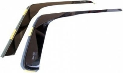 Heko Set of Windbreakers Front Car Dark Fime for Ford Transit Connect 2D 2004-2013 2pcs